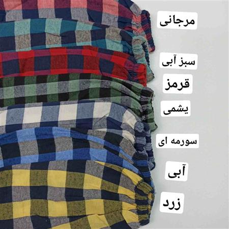 پیراهن کشمیر فری سایز دو جیب دکمه دار زنانه