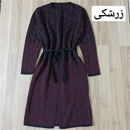 بافت جلو باز زنانه طرح مثلث