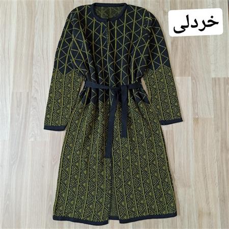بافت جلو باز زنانه طرح مثلث