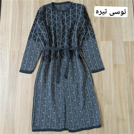 بافت جلو باز زنانه طرح مثلث