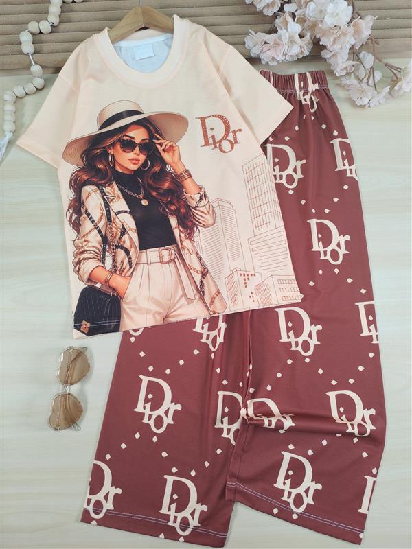 تیشرت شلوار Dior lady
