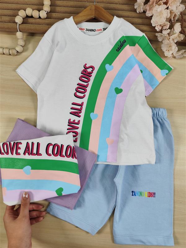 تیشرت شلوارک رنگین کمان colors