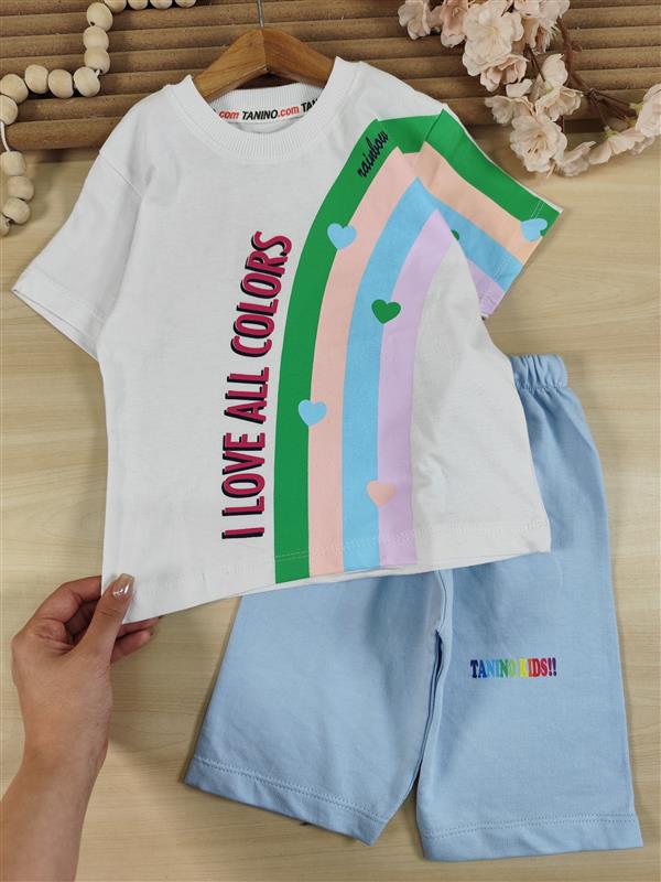 تیشرت شلوارک رنگین کمان colors