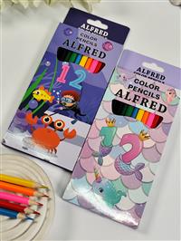 مداد رنگی ۱۲ رنگ alfred