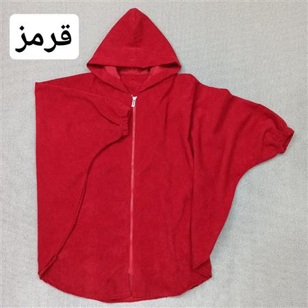 شنل کلاهدار مخمل کبریتی