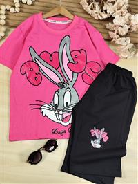 تیشرت شلوارک pink bugs