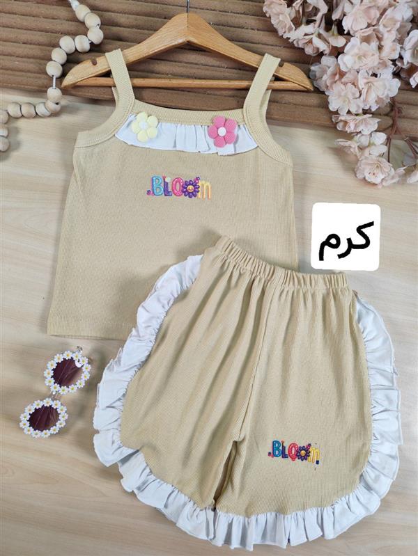 تاپ شلوارک بالن گلی