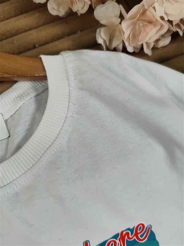 تیشرت تک سفید summer