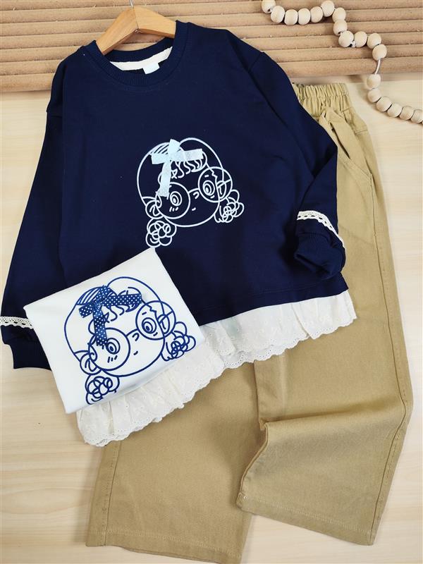 بلوز تک دختر عینک دایره ای  - تصویر 4