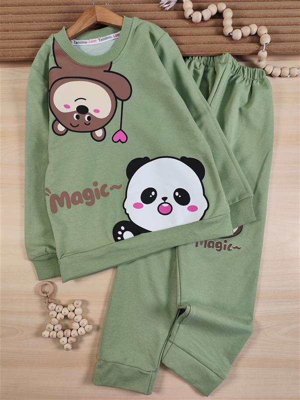 بلوز شلوار پاندا و خرس جادویی - تصویر 7