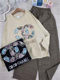 بلوز شلوار پولکی coco chanel