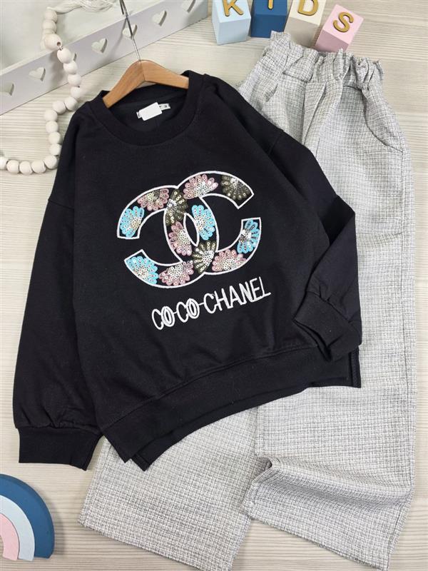 بلوز شلوار پولکی coco chanel - تصویر 5