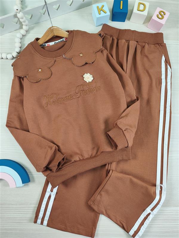 بلوز شلوار یقه ب طرح گل  - تصویر 5