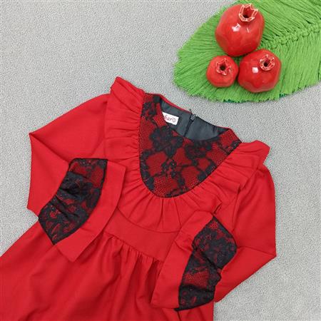 پیراهن یلدایی گیپور مشکی