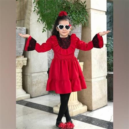 پیراهن یلدایی گیپور مشکی