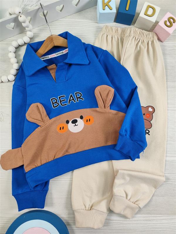 بلوز شلوار یقه دار Bear  - تصویر 5