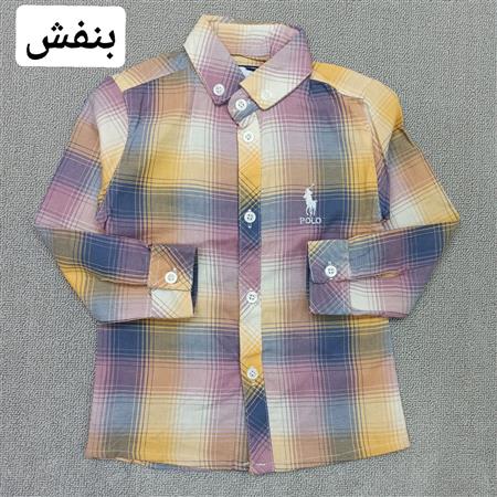 پیراهن چهارخونه ریز Polo سایز بزرگ