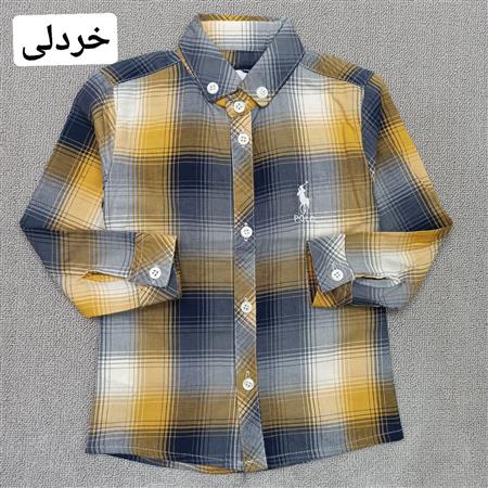 پیراهن چهارخونه ریز Polo سایز بزرگ