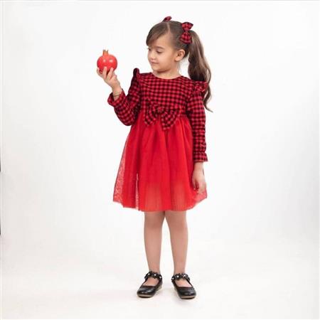 پیراهن چهارخونه یلدایی سایز کوچک