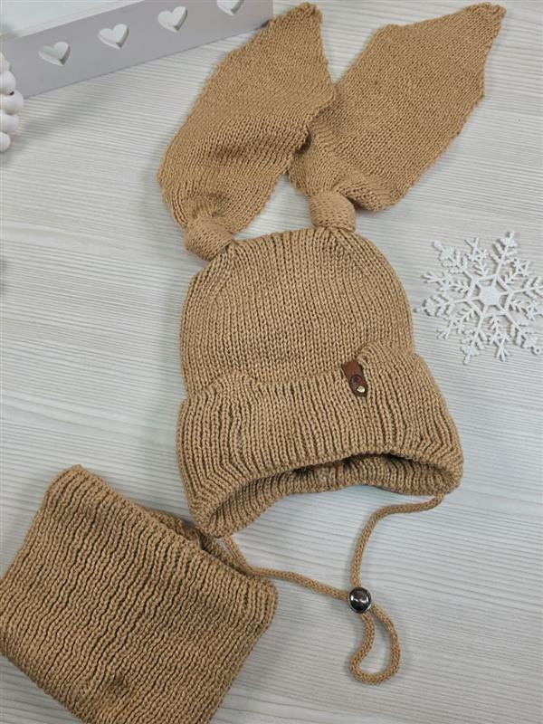 کلاه و رینگ طرح خرگوش گوش بافت - تصویر 6