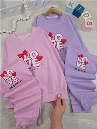 بلوز شلوار طرح بافتنی love