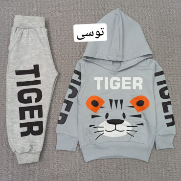 هودی شلوار tiger گوش نارنجی
