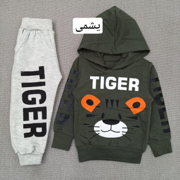 هودی شلوار tiger گوش نارنجی