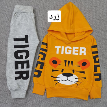 هودی شلوار tiger گوش نارنجی