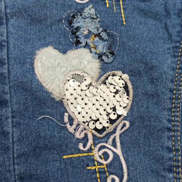 شلوار لی قلب پولیشی و star 5