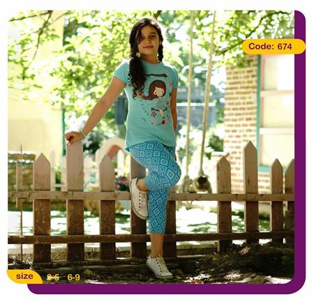 تیشرت شلوارک دخترک