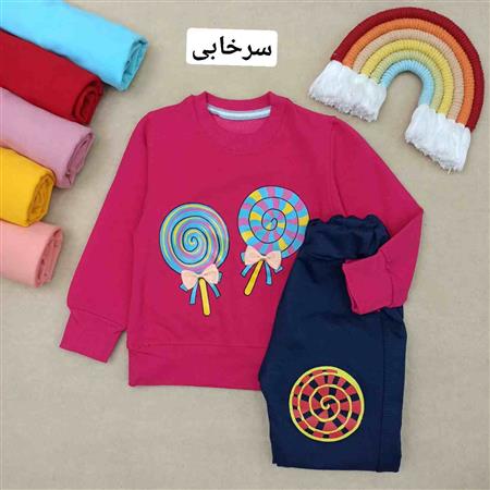 بلوز شلوار آبنبات چوبی
