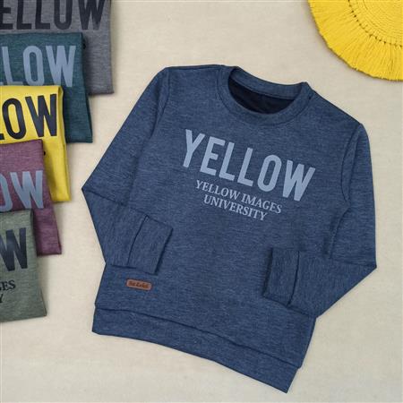 بلوز تک پسرانه Yellow