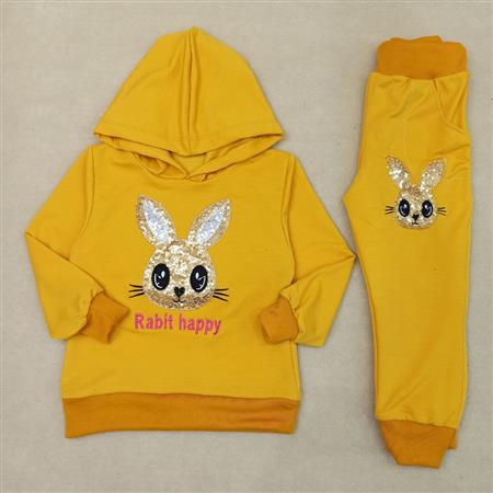 هودی شلوار دخترانه Rabbit happy
