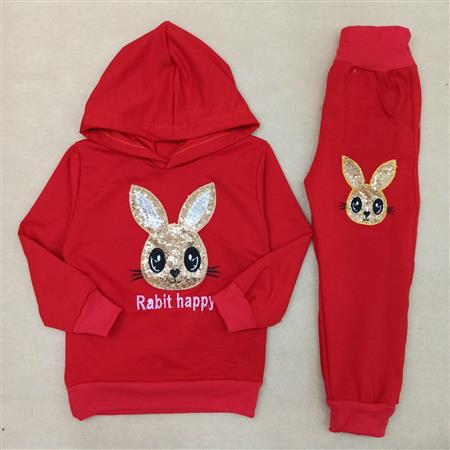 هودی شلوار دخترانه Rabbit happy