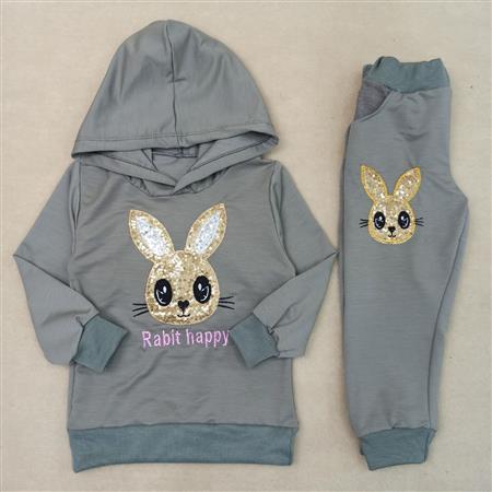 هودی شلوار دخترانه Rabbit happy