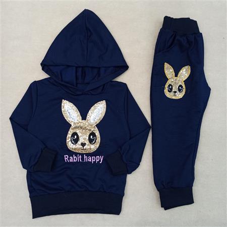 هودی شلوار دخترانه Rabbit happy