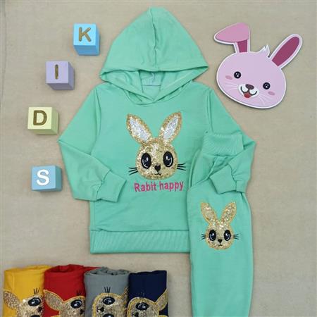 هودی شلوار دخترانه Rabbit happy