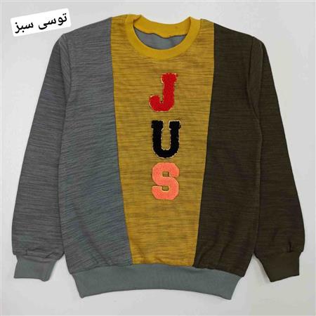 بلوز تک پسرانه سه رنگ حروف و عدد