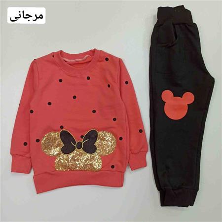 بلوز شلوار میکی توپی پولکی