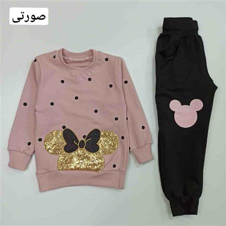 بلوز شلوار میکی توپی پولکی