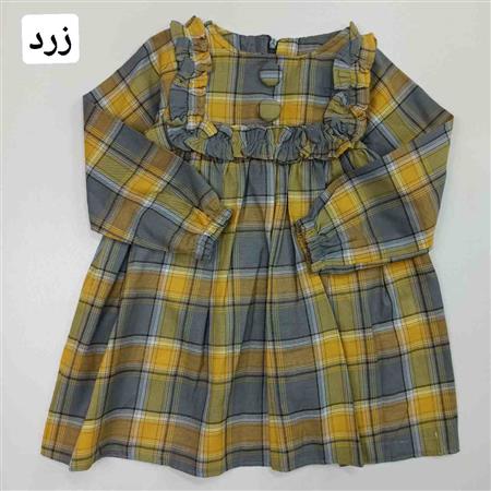 پیراهن چهارخونه چین مربع