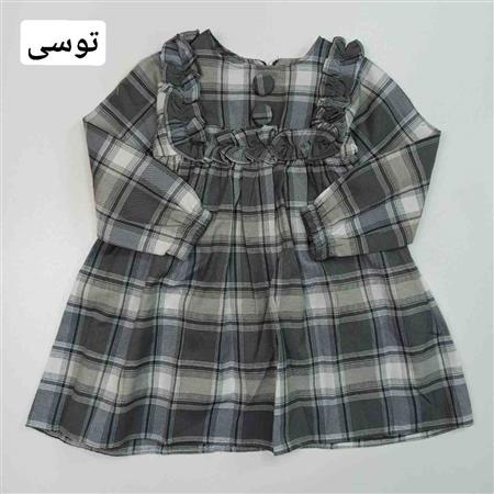 پیراهن چهارخونه چین مربع