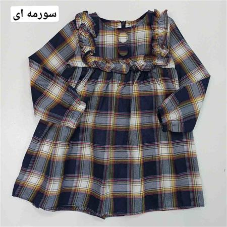 پیراهن چهارخونه چین مربع