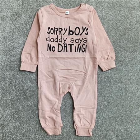بادی صورتی sorry boys تکسایز