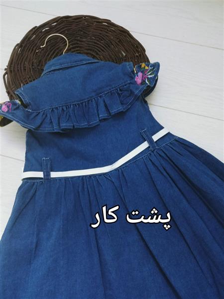 سارافون جین گلدوزی سرشانه خالی