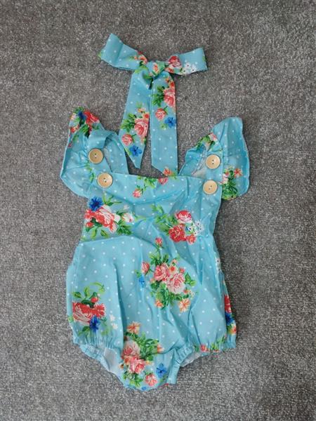 سرهمی و هد آبی گل تکسایز