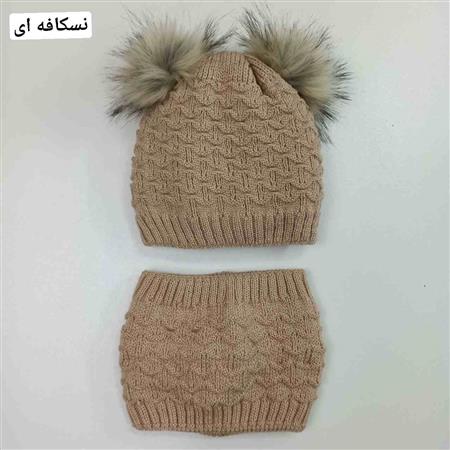 کلاه و رینگ دو پوم دار
