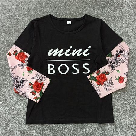 بلوز تک mini boss مشکی تکسایز