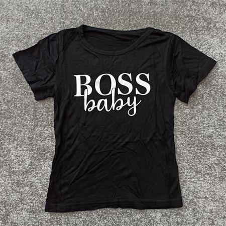 بلوز تک مشکی boss baby تکسایز