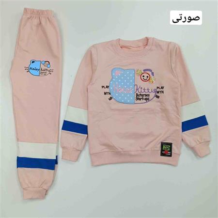 بلوز شلوار دخترانه کیتی خالدار